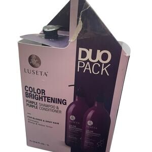 Luseta Purple Shampoo and Conditioner Duo 33.8oz Each Blonde Gray Brassy Hair